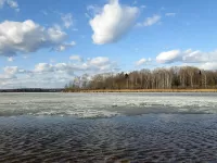 Пазл Весна на озере Сенеж