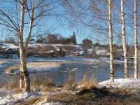 Пазл Весна на реке