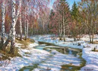 Пазл Весна в лесу