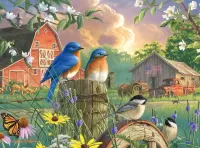 Пазл Весной на ферме