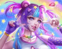 Пазл Весёлая девушка