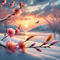 Пазл Ветка сакуры