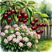 Пазл Ветка вишни