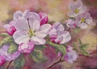 Пазл Ветка яблони 