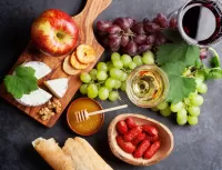 Пазл Вино и виноград 