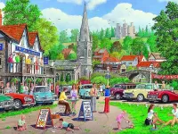 Пазл Выставка машин