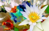 Пазл Витражная лилия