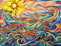 Пазл Витражное море