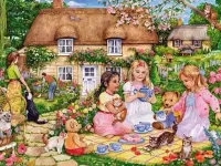 Пазл Во дворе