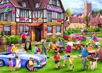 Пазл Во дворе