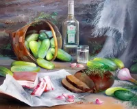 Пазл Водка и закуска