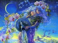 Пазл Водолей и орхидея