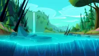 Пазл Водопад