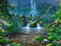 Пазл Водопад