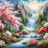 Пазл Водопад