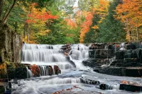 Пазл Водопад в Мичигане