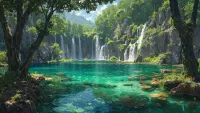 Пазл Водопады