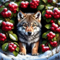 Пазл Волчонок