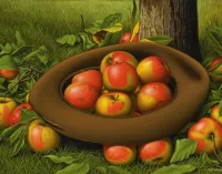 Пазл Яблоки в шляпе