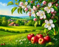 Пазл Яблоня