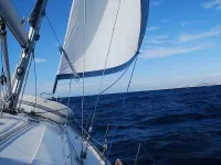 Пазл Яхта в океане