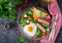 Пазл Яичница-валентинка