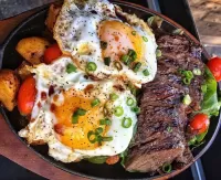Пазл Яичница и мясо 