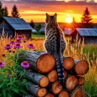Пазл Янтарный закат