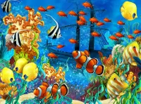 Пазл Яркие рыбки