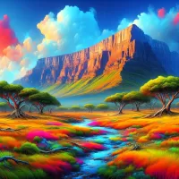 Пазл Яркий пейзаж