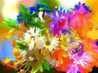 Пазл Яркий букет