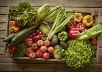 Пазл Ящик с овощами