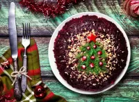 Пазл Ёлочка на салате