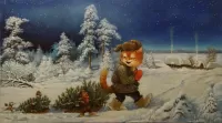 Пазл Ёлочки к празднику