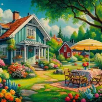 Пазл За городом