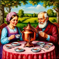 Пазл За столом