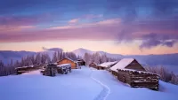 Пазл Полонина зимой