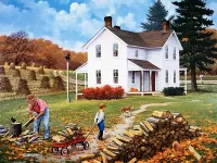 Пазл Заготовка дров