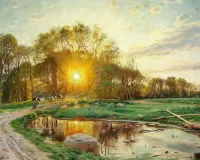 Пазл Закат солнца