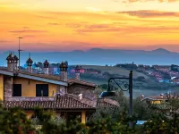 Пазл Закат в городке