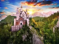 Пазл Замок в горах