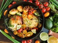 Пазл запеченная курица
