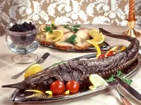 Пазл Запеченный осетр