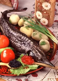 Пазл Запечённый осётр