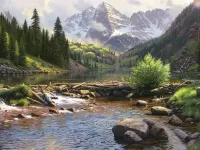 Пазл Запруда