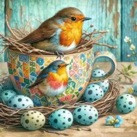 Пазл Зарянка