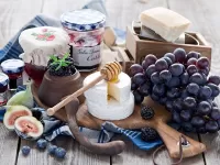 Пазл Натюрморт с виноградом