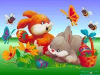 Пазл Зайчишки