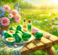 Пазл Зеленые яйца