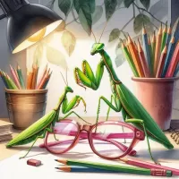 Пазл Зеленый богомол